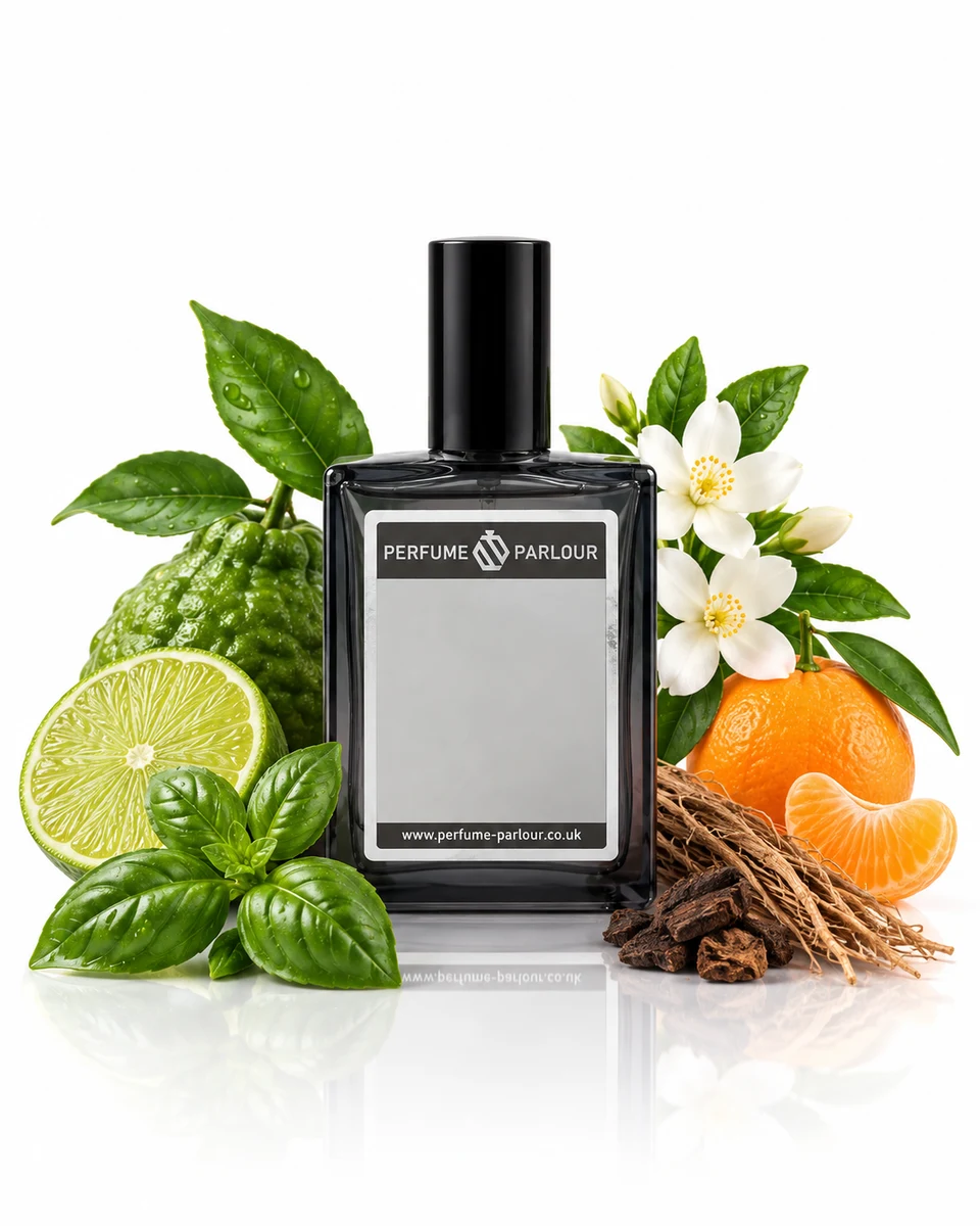 Perfume Parlour Citrus Herb For Women - 0287 Eau de Parfum bottle with fragrance-note elements (AI-generated)