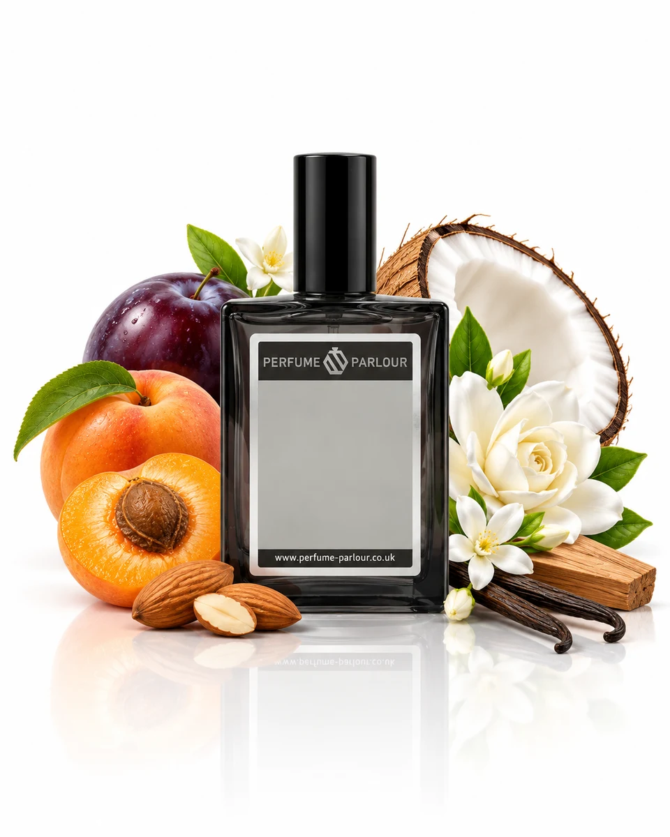 Perfume Parlour Bewitching Venom For Women - 0252 Eau de Parfum bottle with fragrance-note elements (AI-generated)