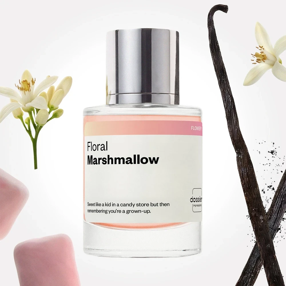 Dossier Floral Marshmallow bottle
