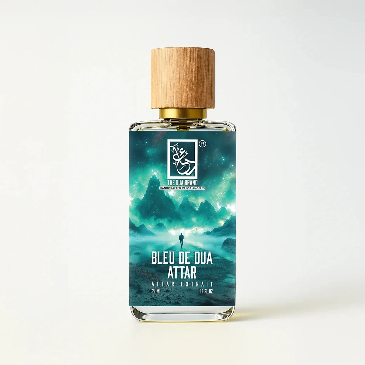 The Dua Brand Bleu de Dua Attar bottle