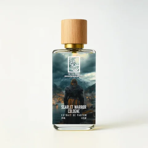 The Dua Brand Scarlet Warrior Cologne — product bottle shown by the supplier