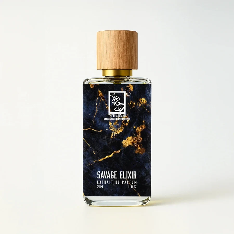 The Dua Brand Savage Elixir — product bottle shown by the supplier