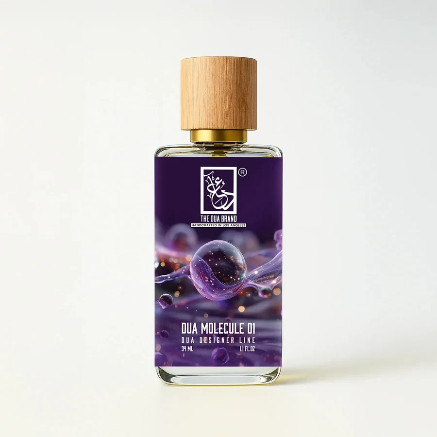 The Dua Brand Dua Molecule 01 — product bottle shown by the supplier
