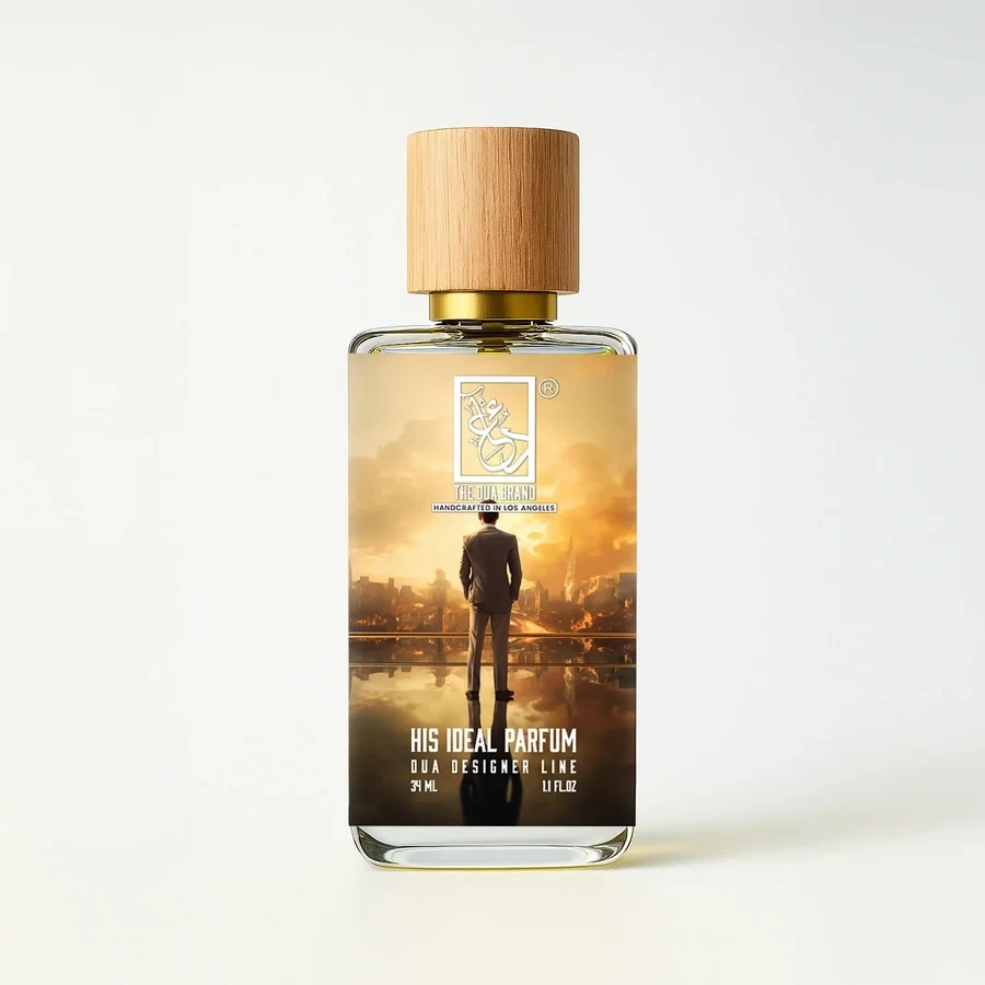 The Dua Brand His Ideal Parfum — product bottle shown by the supplier