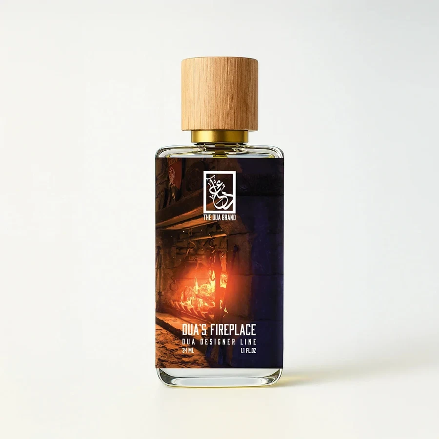 The Dua Brand Dua’s Fireplace — product bottle shown by the supplier