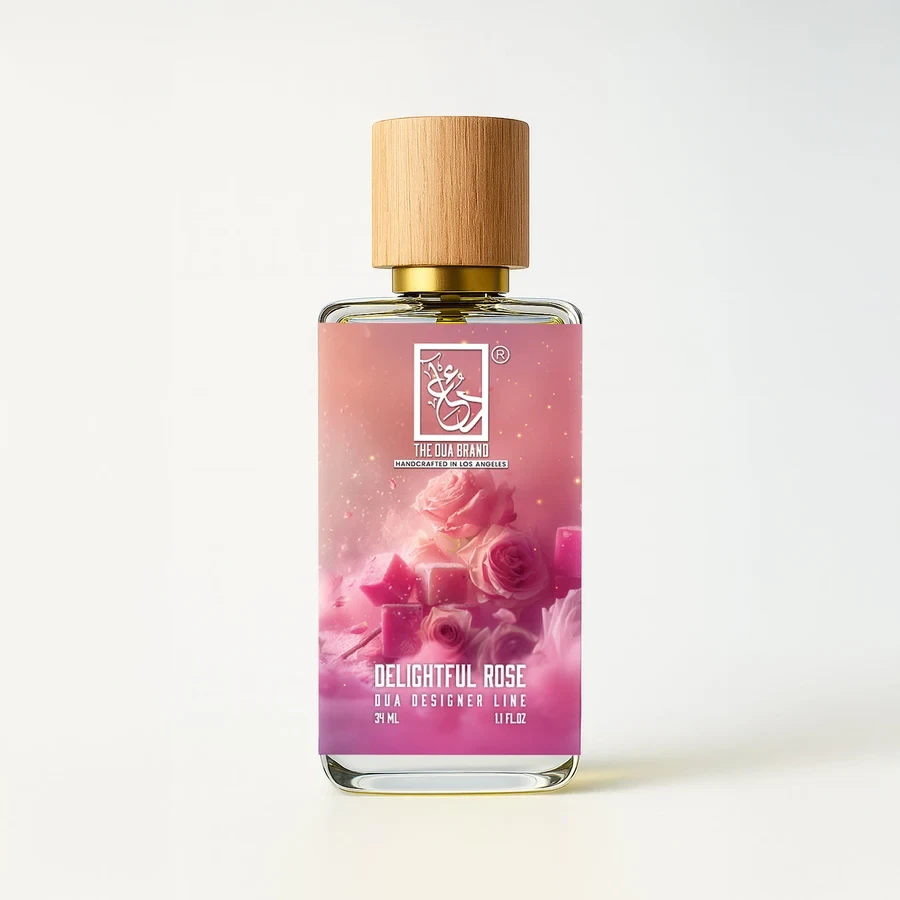 The Dua Brand Delightful Rose — product bottle shown by the supplier
