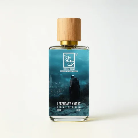 The Dua Brand Legendary Knight — product bottle shown by the supplier