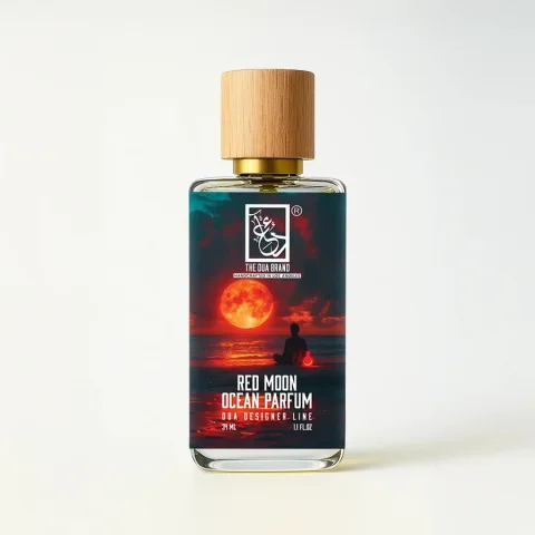 The Dua Brand Red Moon Ocean Parfum — product bottle shown by the supplier