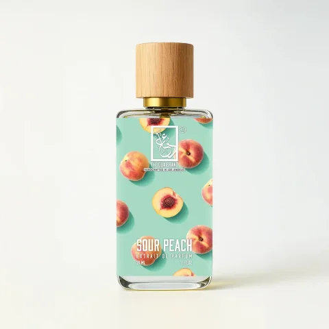 The Dua Brand Sour Peach — product bottle shown by the supplier