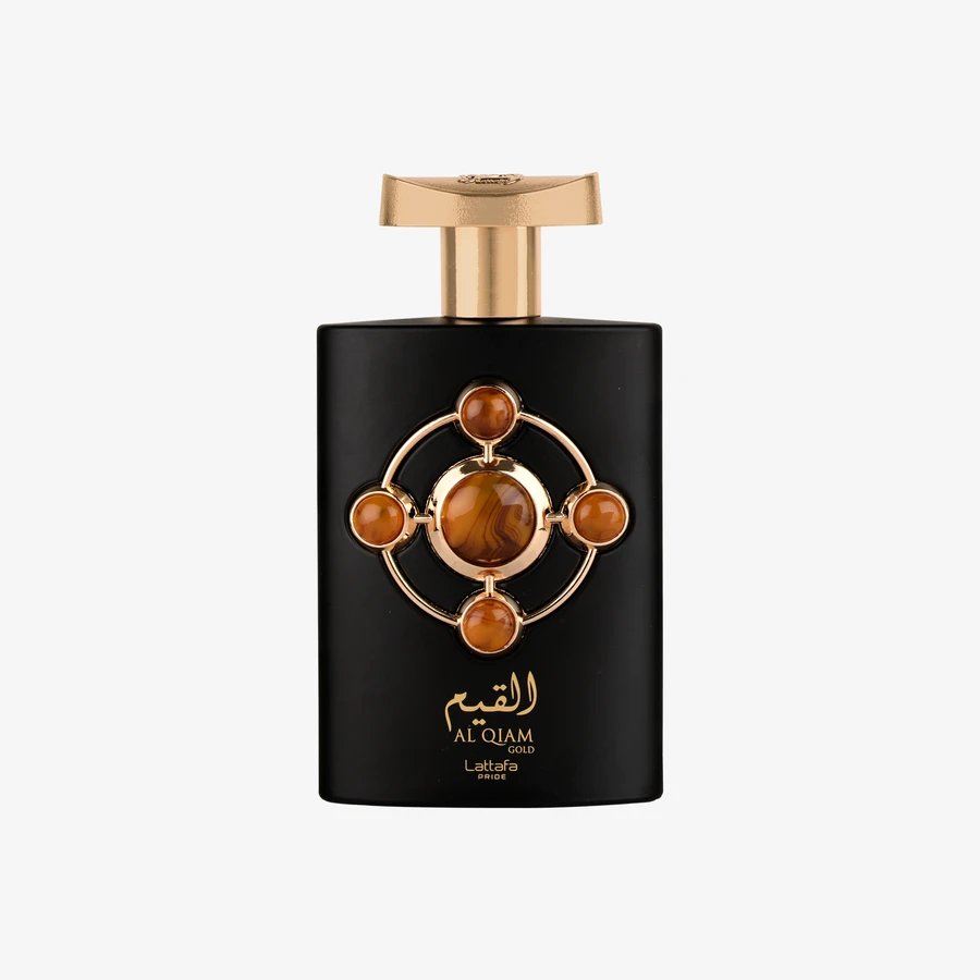 Lattafa Al Qiam Gold — front-facing product bottle