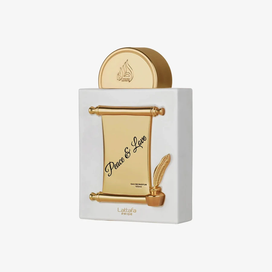 Lattafa Peace & Love — front-facing product bottle