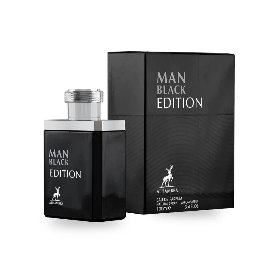 Maison Alhambra Man Black Edition — front-facing product bottle