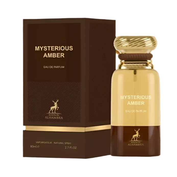 Maison Alhambra Mysterious Amber — front-facing product bottle