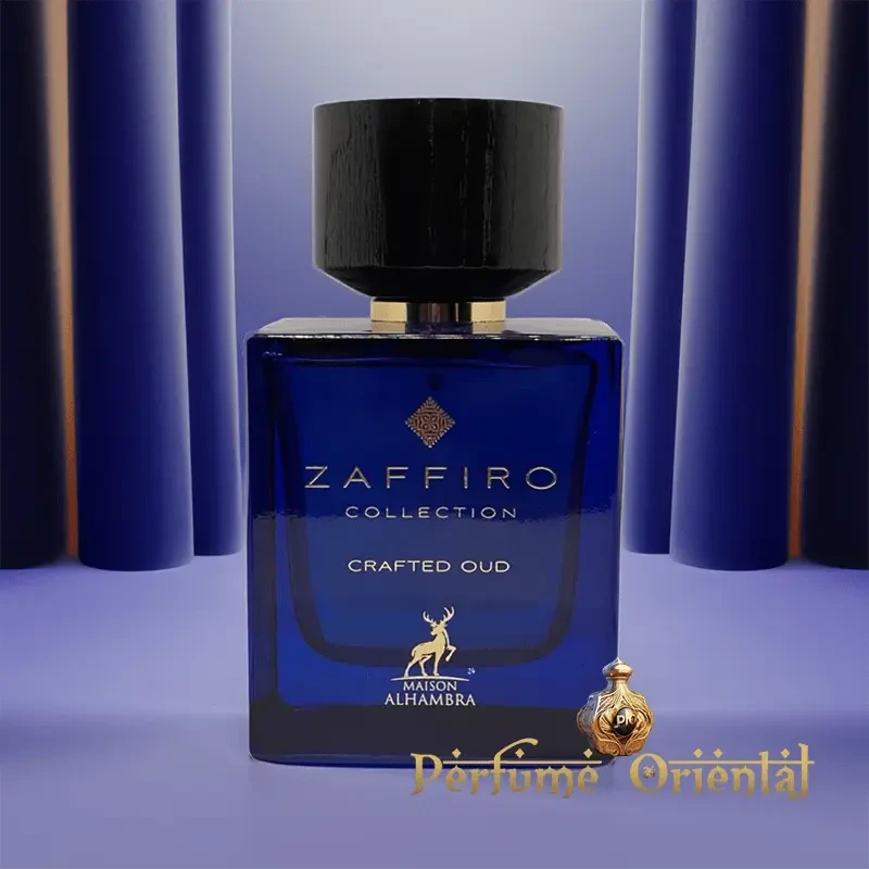 Maison Alhambra Zaffiro Crafted Oud — front-facing product bottle