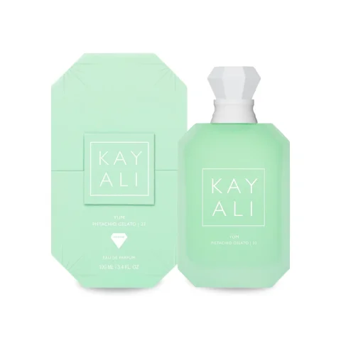 Kayali Yum Pistachio Gelato 33 — front-facing product bottle
