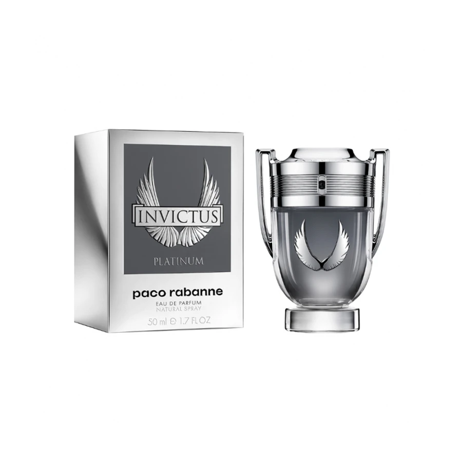 Rabanne Invictus Platinum — front-facing product bottle