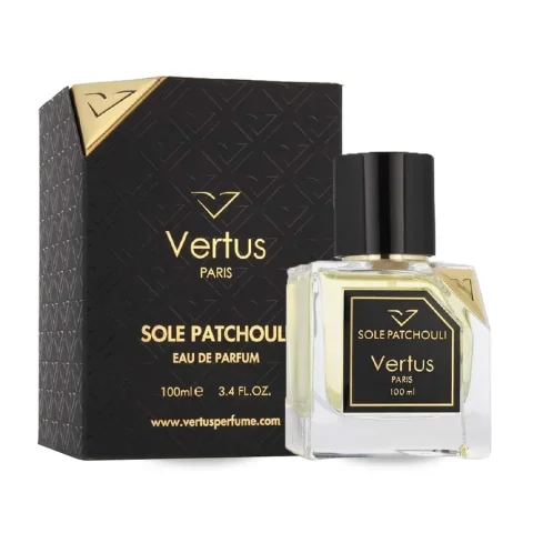 Vertus Sole Patchouli — front-facing product bottle
