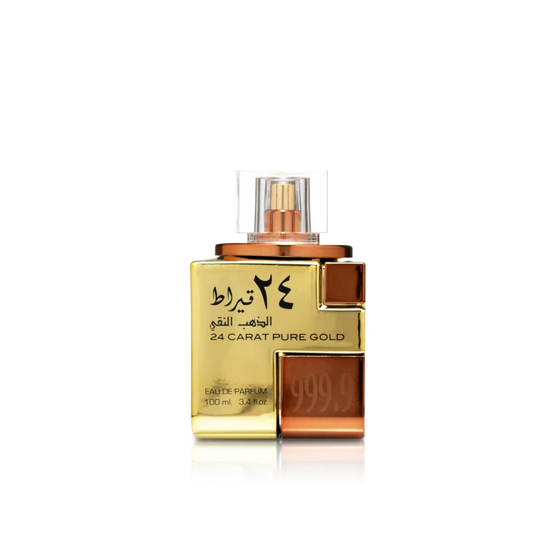 Lattafa 24 Carat Pure Gold perfume bottle