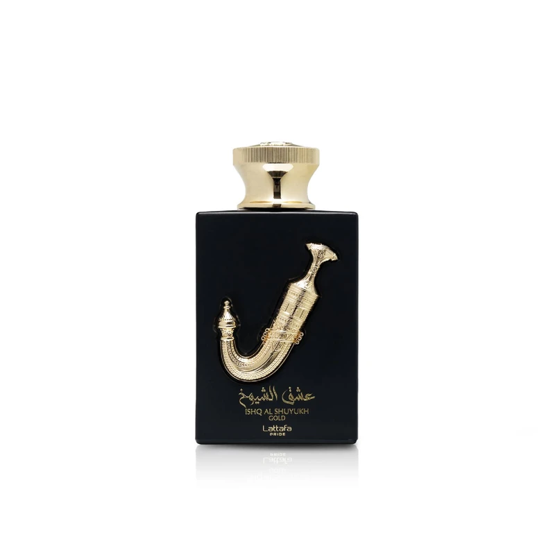 Lattafa Ishq Al Shuyukh perfume bottle