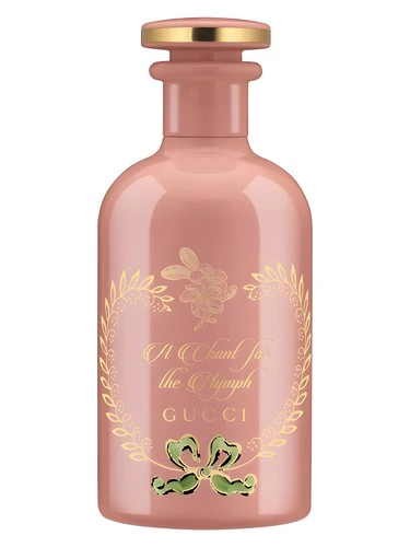 A Chant for the Nymph perfume bottle, front label visible