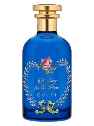 A Song for the Rose perfume bottle, front label visible