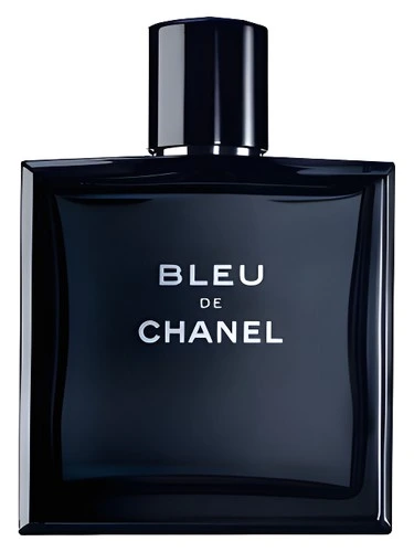 Bleu de Chanel perfume bottle, front label visible