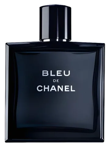 Bleu de Chanel perfume bottle, front label visible