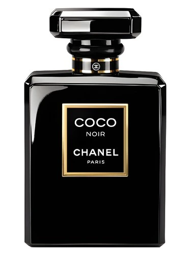 Coco Noir perfume bottle, front label visible