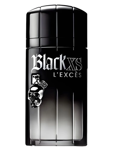 Black XS L'Excès perfume bottle, front label visible