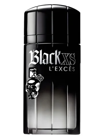 Black XS L'Excès perfume bottle, front label visible