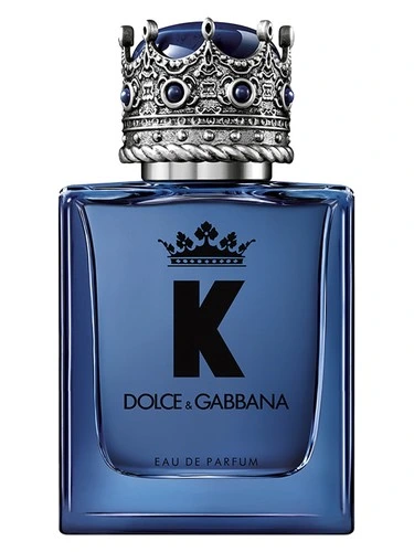 K perfume bottle, front label visible