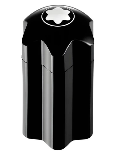 Emblem perfume bottle, front label visible