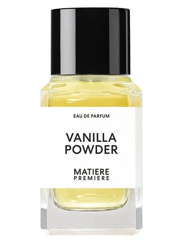 Vanilla Powder perfume bottle, front label visible