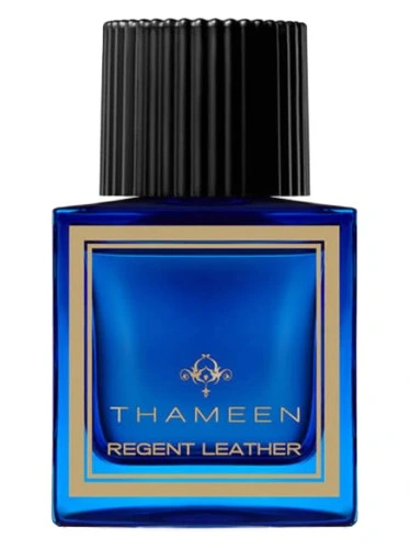 Regent Leather perfume bottle, front label visible