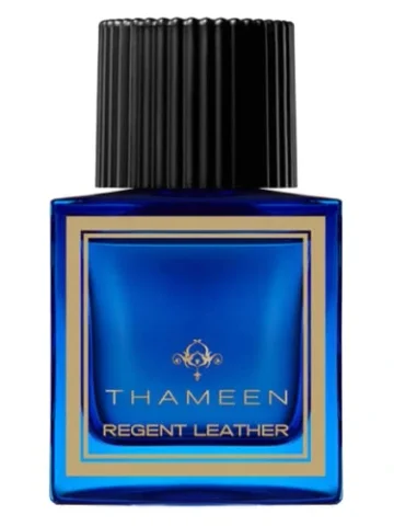 Regent Leather perfume bottle, front label visible