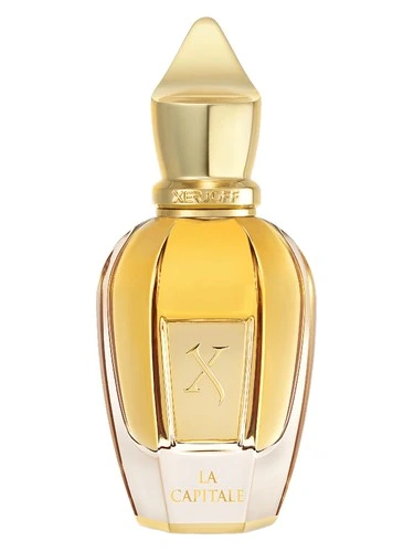 La Capitale perfume bottle, front label visible