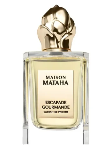 Escapade Gourmande perfume bottle, front label visible
