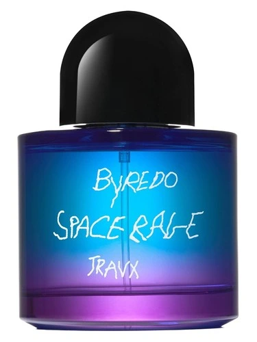Space Rage perfume bottle, front label visible