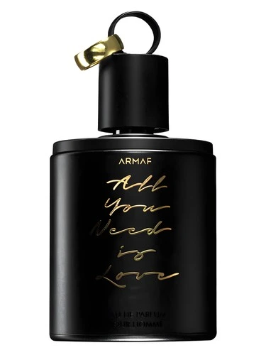 All You Need Is Love Pour Homme perfume bottle, front label visible
