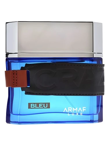 Craze Bleu perfume bottle, front label visible