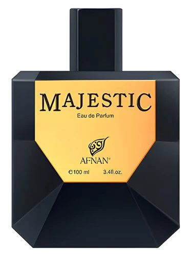 Majestic Black perfume bottle, front label visible