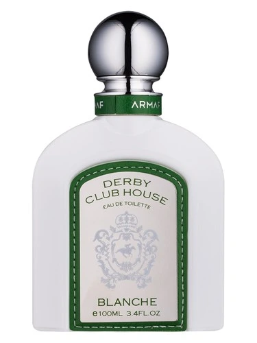 Derby Club House Blanche perfume bottle, front label visible