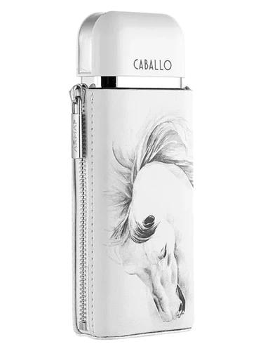 Caballo Pour Homme perfume bottle, front label visible