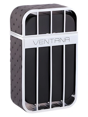 Ventana Pour Homme perfume bottle, front label visible