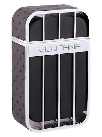 Ventana Pour Homme perfume bottle, front label visible
