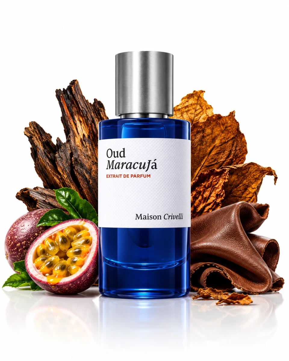 Maison Crivelli Oud Maracujá Extrait de Parfum bottle