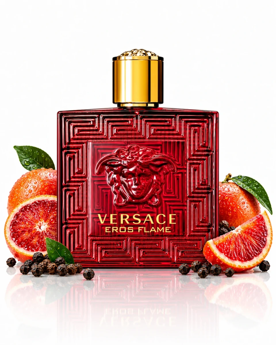 Versace Eros Flame Eau de Parfum bottle